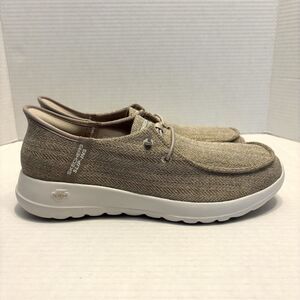 Skechers Women’s Size 9 Go Walk Venice Coastal Slip In New Taupe Glittery Color